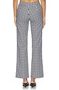 view 5 of 7 PANTALON JACQUELINE in Black & White Check