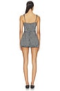 view 3 of 4 Bette Romper in Black & White Check