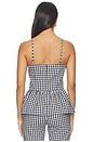 view 3 of 5 Friday Top in Black & White Check