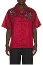 view 1 of 5 CAMISA NAKA in Red & Ivory