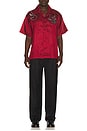 view 3 of 5 CAMISA NAKA in Red & Ivory