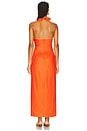 view 4 of 4 Panettone Twist Midi Dress in Tangerine
