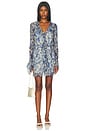 view 1 of 3 Lilia Ruffle Long Sleeve Mini Dress in Daisy Meadow
