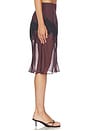 view 3 of 6 Noria Midi Skirt in Dark Plum