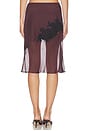 view 4 of 6 Noria Midi Skirt in Dark Plum