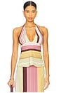 view 1 of 4 Fontana Halter Cami in Elisa Stripe