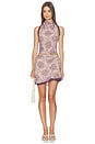 view 4 of 4 Mireli Halter Tie Top in Rose Parquet