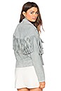 view 1 of 5 Thelma Fringe Jacket in Dove Gray