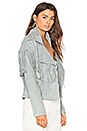 view 3 of 5 Thelma Fringe Jacket in Dove Gray