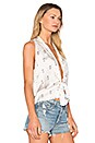 view 2 of 4 Sienna Tie Top in Square Print