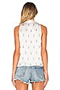 view 3 of 4 Sienna Tie Top in Square Print