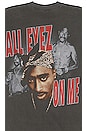 view 3 of 5 2pac All Eyez On Me T-shirt in Washed Black