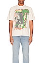 view 3 of 4 Bob Marley Sun is Shining T-Shirt in Washed White