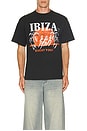 view 3 of 3 Ibiza Tour Heavyweight Tee in Pirate Black