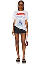 view 4 of 4 Jaws Poster Sketch Tee in White