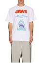 view 4 of 4 Jaws Poster Sketch Tee in White