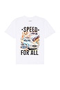 view 1 of 4 Speed For All Tee in White