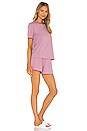 view 2 of 3 Cady Tee and Short Set in Berry Mousse