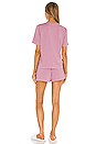 view 3 of 3 Cady Tee and Short Set in Berry Mousse