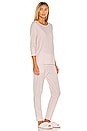 view 2 of 4 Cassandra Heart Lounge Set in Heather Pink
