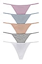 view 1 of 6 x REVOLVE Gisella G-string 5 Pack in Multi