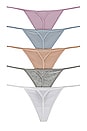 view 2 of 6 x REVOLVE Gisella G-string 5 Pack in Multi