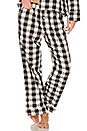 view 1 of 4 Lilou PJ Pant in Black & White Check