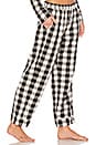 view 2 of 4 Lilou PJ Pant in Black & White Check