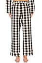 view 3 of 4 Lilou PJ Pant in Black & White Check
