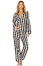 view 4 of 4 Lilou PJ Pant in Black & White Check