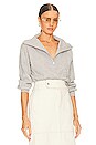 view 1 of 4 Poppy Half Zip Sweater in Light Heather Grey