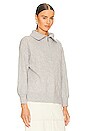 view 2 of 4 Poppy Half Zip Sweater in Light Heather Grey