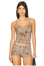view 1 of 4 Goldie Cami in Brown Leopard Print