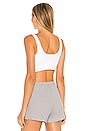 view 3 of 5 Carmen Crop Top in White