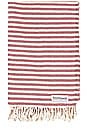 view 1 of 6 Bermuda Sand Free Beach Towel in Red & Off White