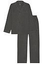 view 4 of 7 Flannel Pajama Set in Ash Heather Grey