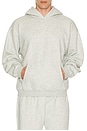 view 1 of 4 Fleece Lounge Relaxed Hoodie in Light Heather Grey