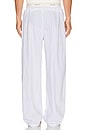 view 3 of 6 Logo Band Sleep Pant in Platinum Double Stripe