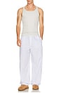 view 4 of 6 Logo Band Sleep Pant in Platinum Double Stripe