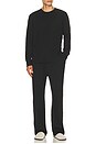 view 5 of 6 Waffle Straight Leg Pant in Onyx