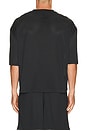 view 2 of 5 V-Neck Cropped Jersey in Onyx