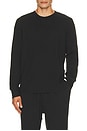 view 1 of 5 Branded Classic Waffle Crewneck T-shirt in Onyx