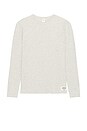 view 5 of 5 Branded Classic Waffle Crewneck T-shirt in Light Heather Grey
