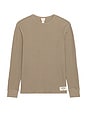 view 5 of 5 Branded Classic Waffle Crewneck T-shirt in Mink