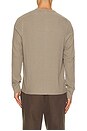 view 2 of 5 Waffle Cropped Slim Henley in Mink