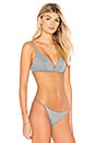 view 2 of 4 V Wire Bikini Top in Shadow Blue