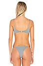 view 3 of 4 V Wire Bikini Top in Shadow Blue