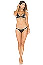 view 4 of 4 Turkish Beaded Tri Bikini Top in Black Multi