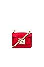 view 1 of 5 Gaia Velvet Crossbody in Hot Pink