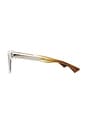 view 3 of 3 Rectangular Sunglasses in Crystal & Brown